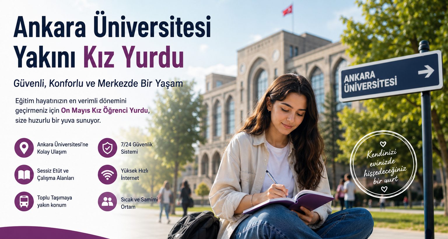 Ankara Üniversitesi Yakını Kız Yurdu